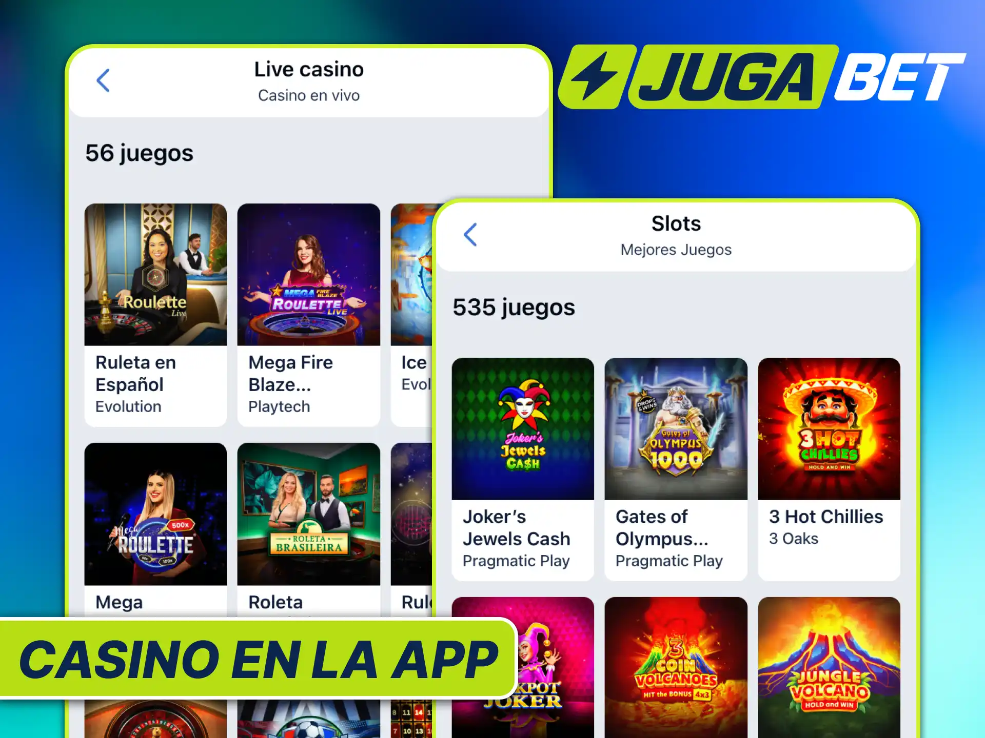 Disfrutá de la emoción del casino en la app de Jugabet Argentina con cientos de juegos al alcance de tu mano.