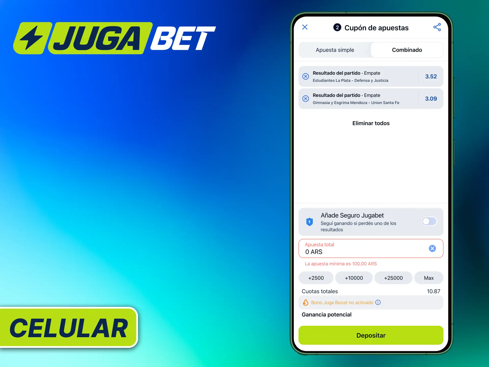 Realizá tus apuestas deportivas desde el celular con Jugabet Argentina de manera práctica y rápida.