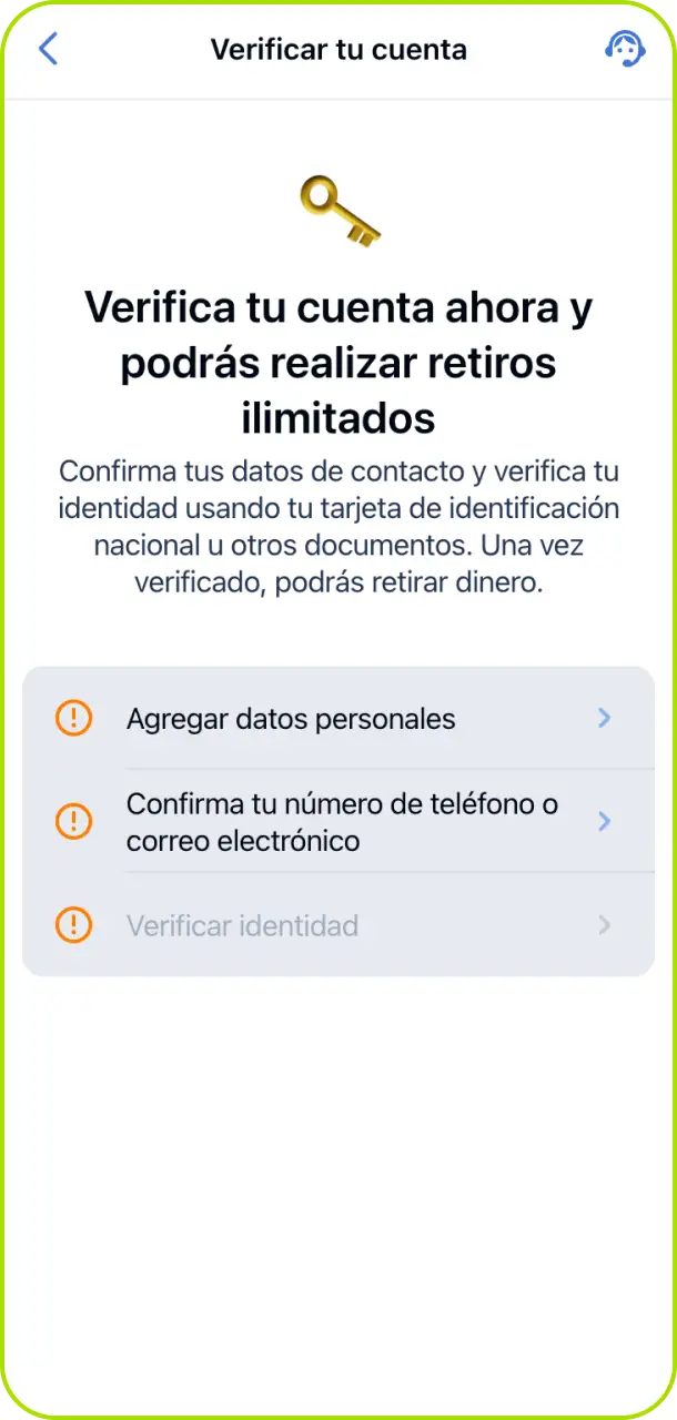Verificá tu identidad para mantener tu cuenta de Jugabet Argentina segura y lista para operar.