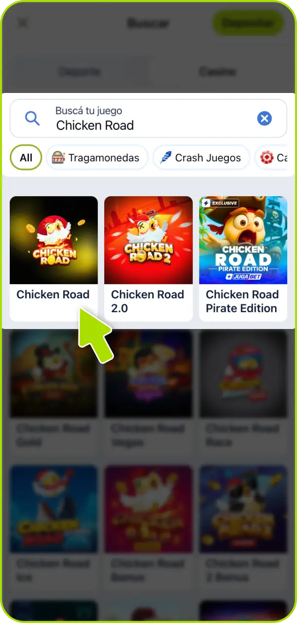 Encontrá el juego Chicken Road en la sección de casino de Jugabet Argentina y empezá a jugar.
