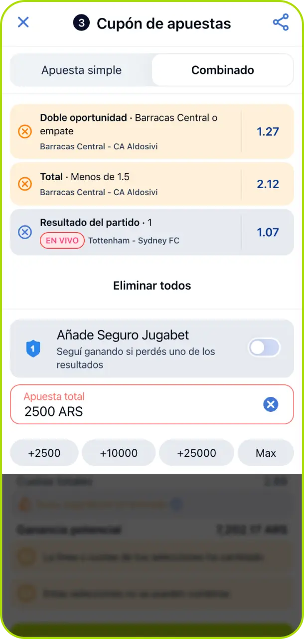Confirmá tu apuesta en el cupón de Jugabet Argentina y viví la emoción del partido.